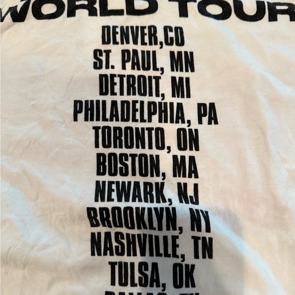 Bruno Mars 24K White Graphic Tee with Black Silhouette - Picture 5 of 6